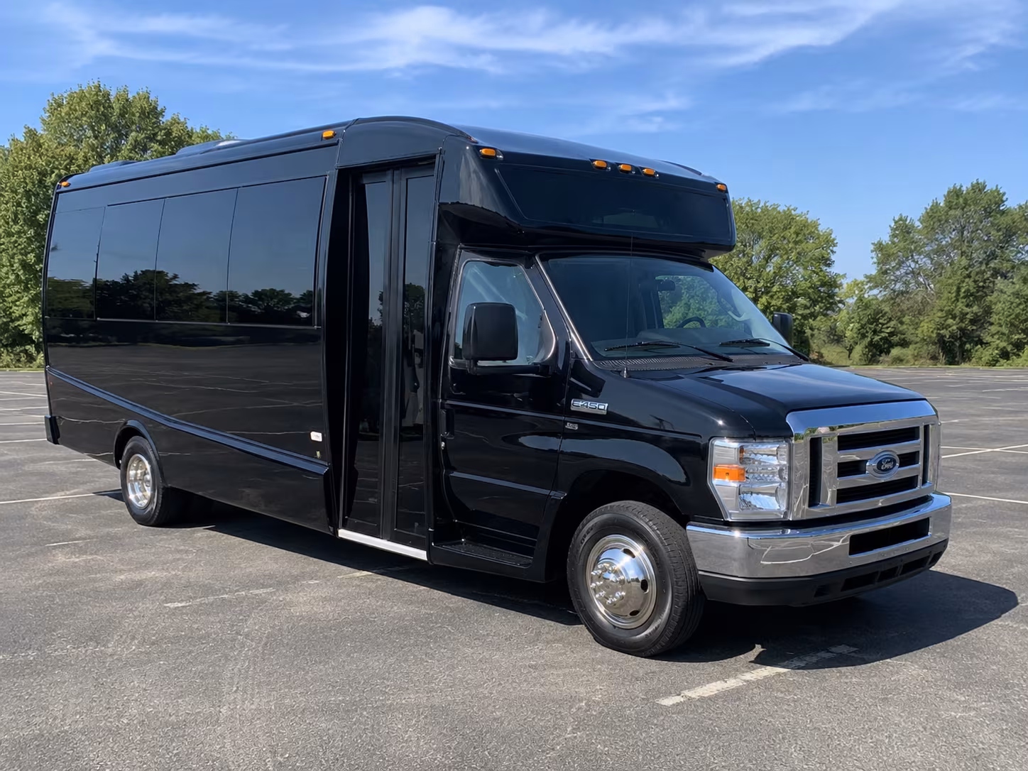 Baltimore Airport Shuttle & Transportation party bus exterior