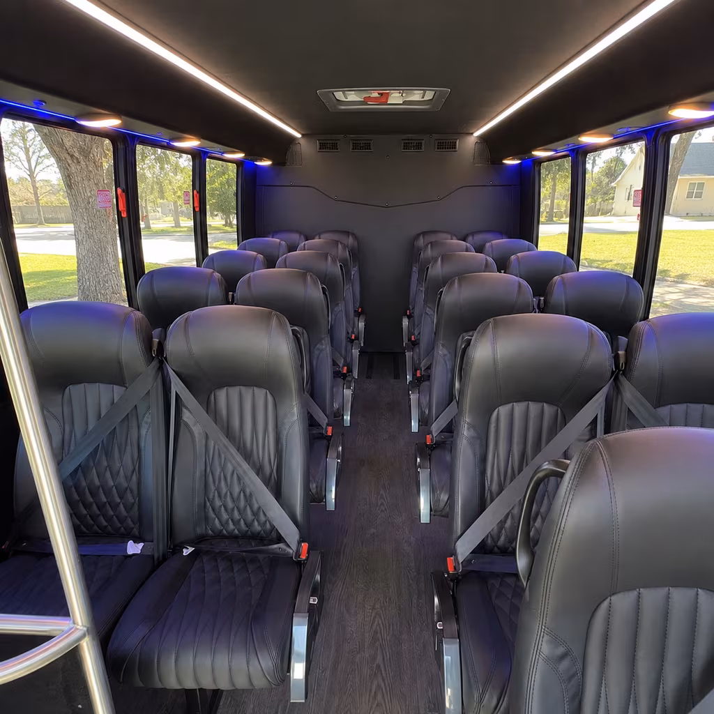 Baltimore Corporate Transportation party bus interior