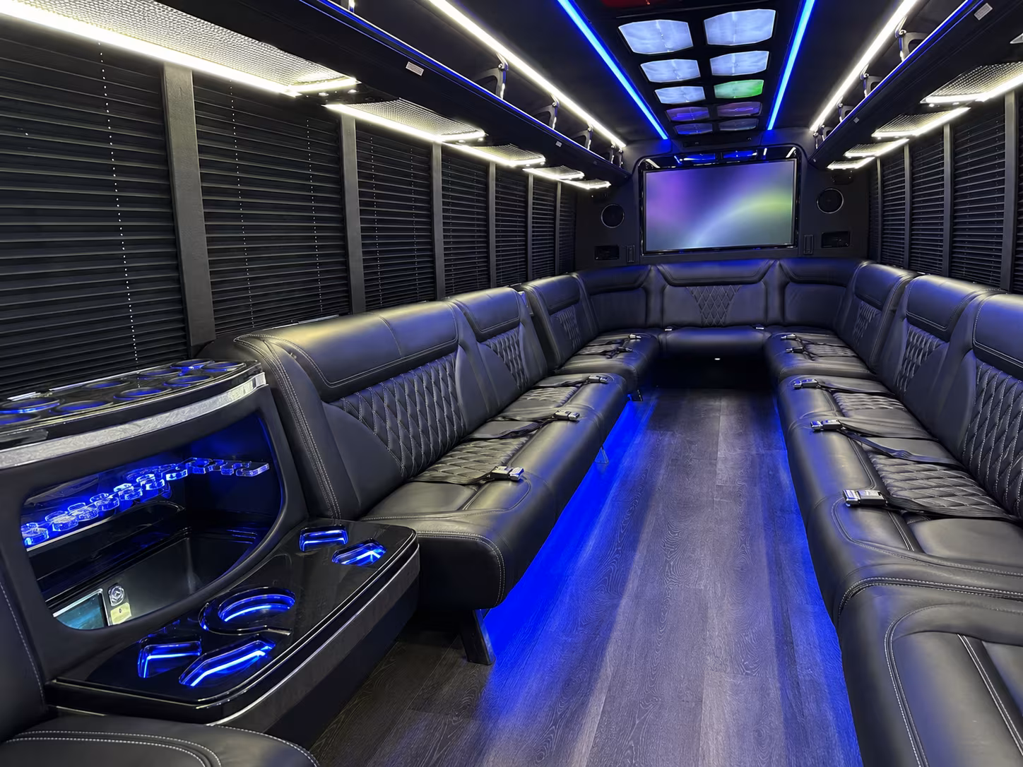 Baltimore Private Event Transportation party bus exterior