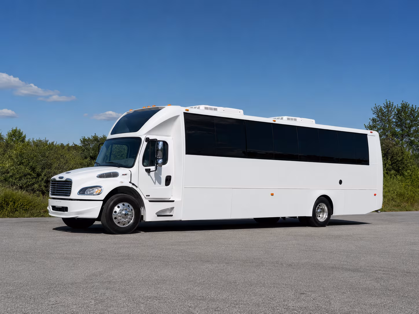 Baltimore Private Event Transportation party bus interior