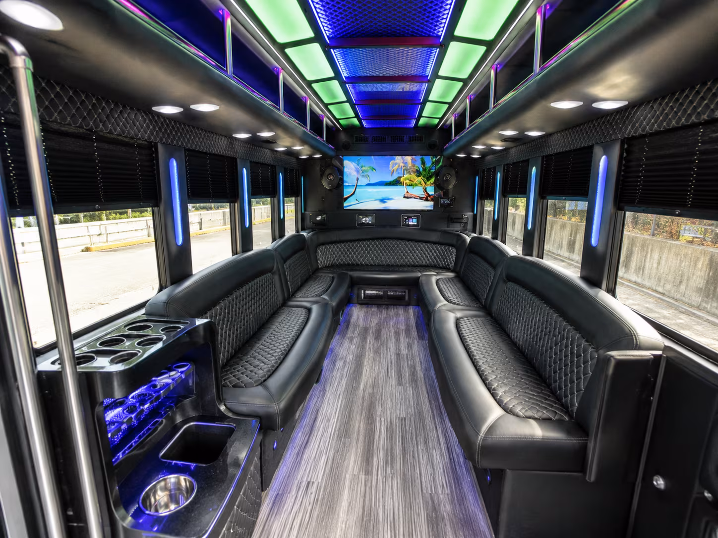 Baltimore Prom & Homecoming Transportation party bus exterior