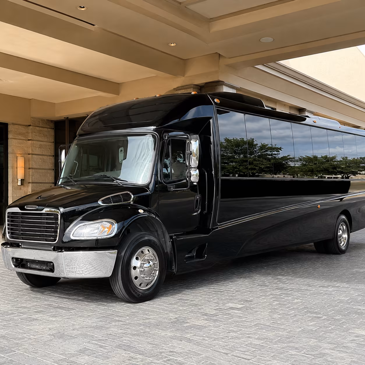 Baltimore School Event Transportation party bus interior