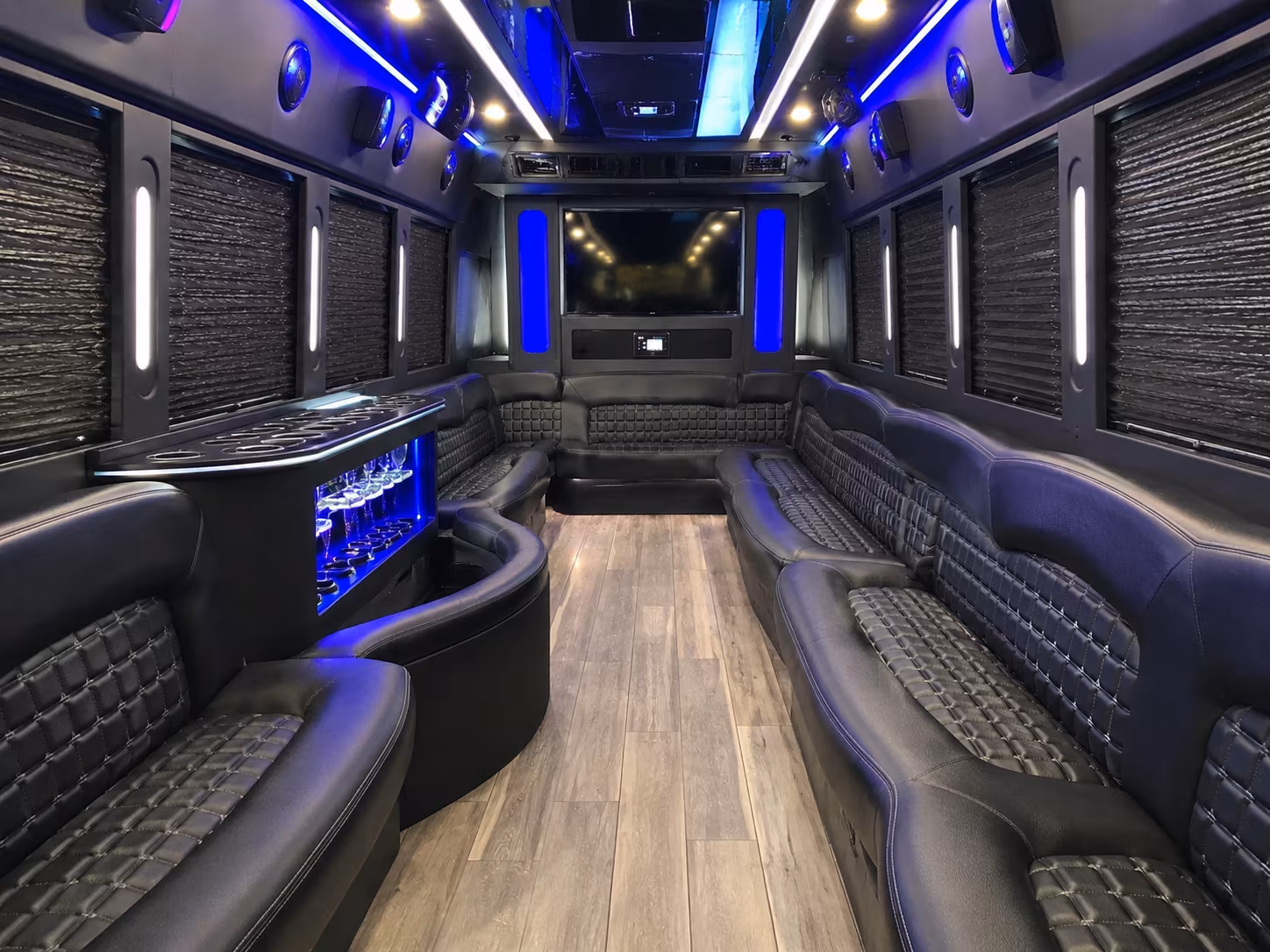 Baltimore Sporting Event Transportation party bus exterior