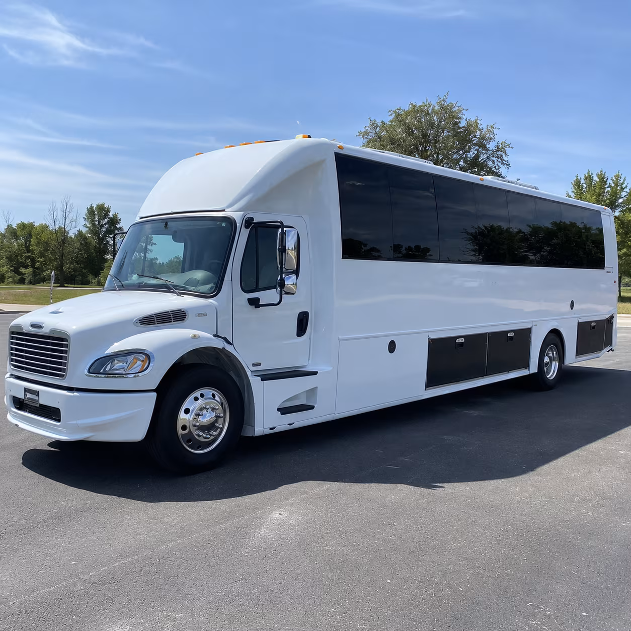 Baltimore Wedding Transportation party bus exterior