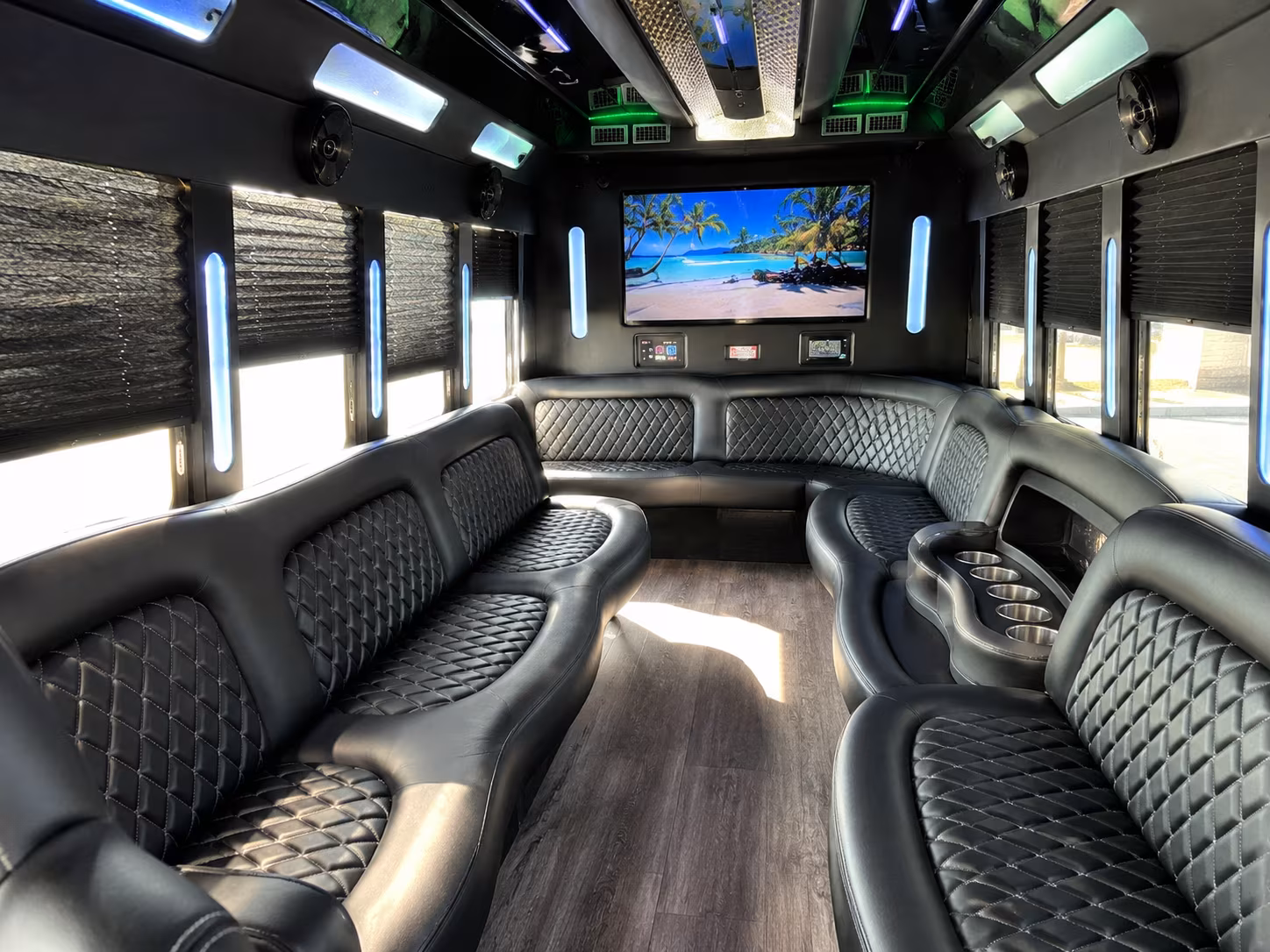 Baltimore Wedding Transportation party bus exterior