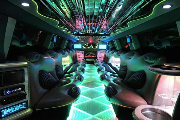 Hummer limo interior Bel Air